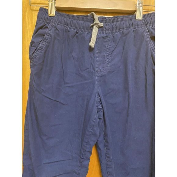 carter's KIDS  Chino Jogger Navy Blue Lace Up Pants Size 8/8A - Picture 5 of 7